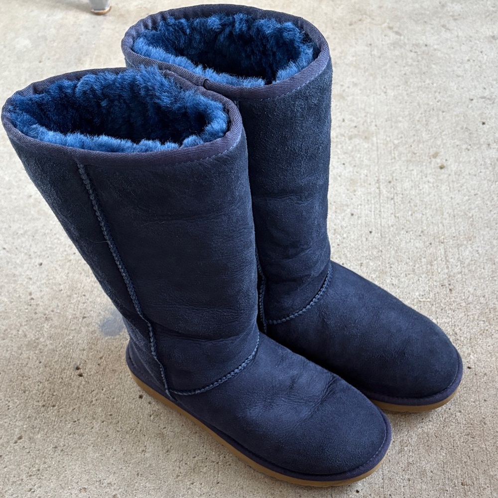 DELUXE CLASSIC SHORT UGG BOOTS - NAVY